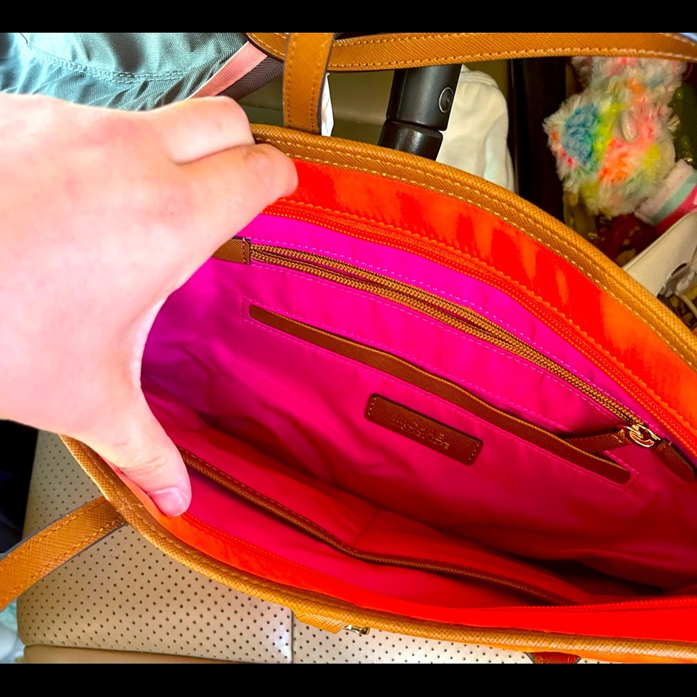 Mk orange pink purse